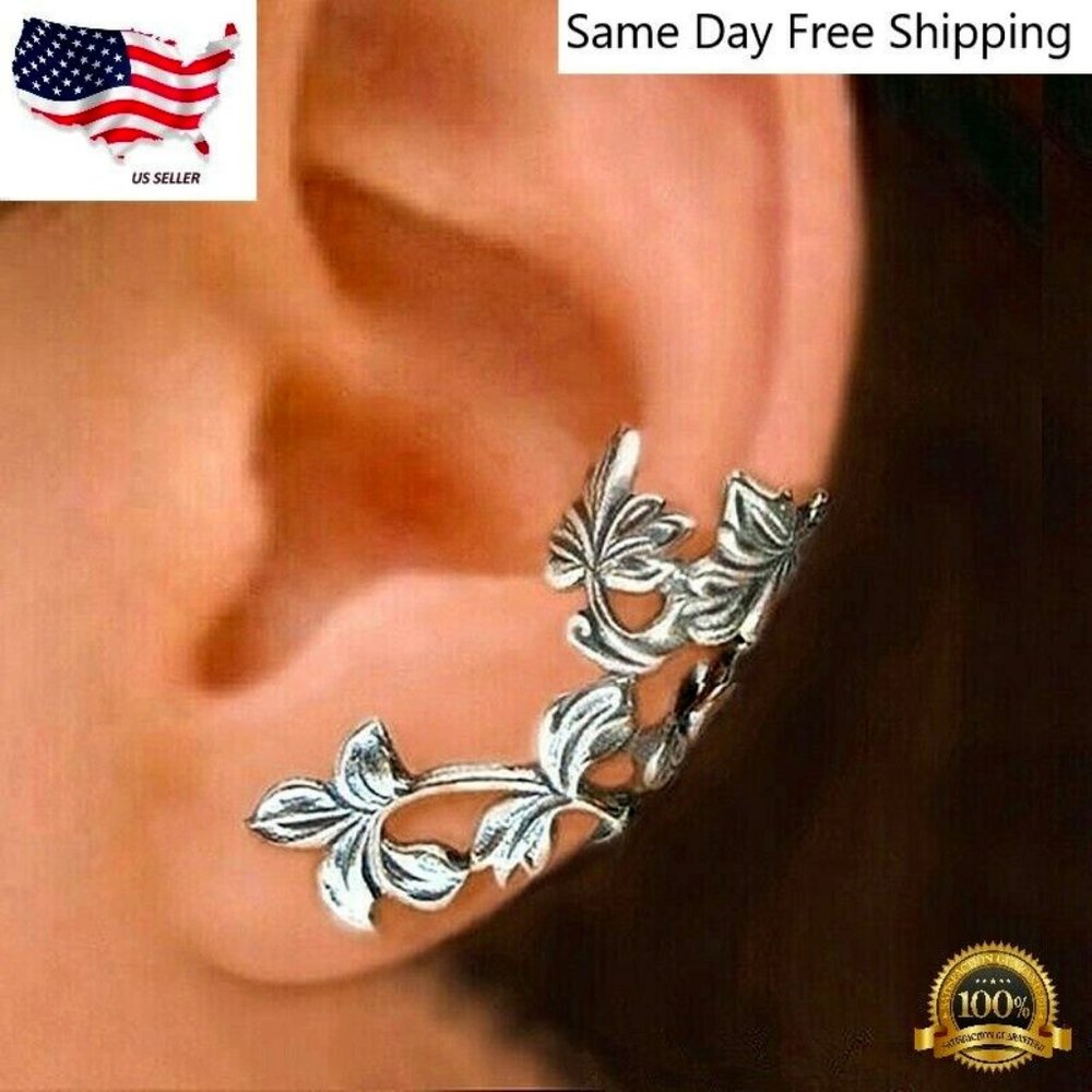 Gorgeous Clip on Earrings for Women Silver Plated Jewelry Free Shipping
